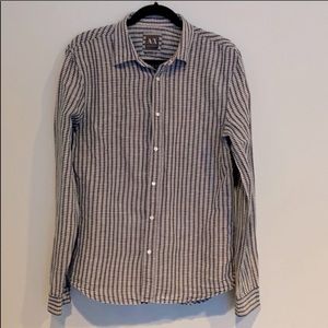 Armani Exchange Slim Fit Button Down Shirt -size M